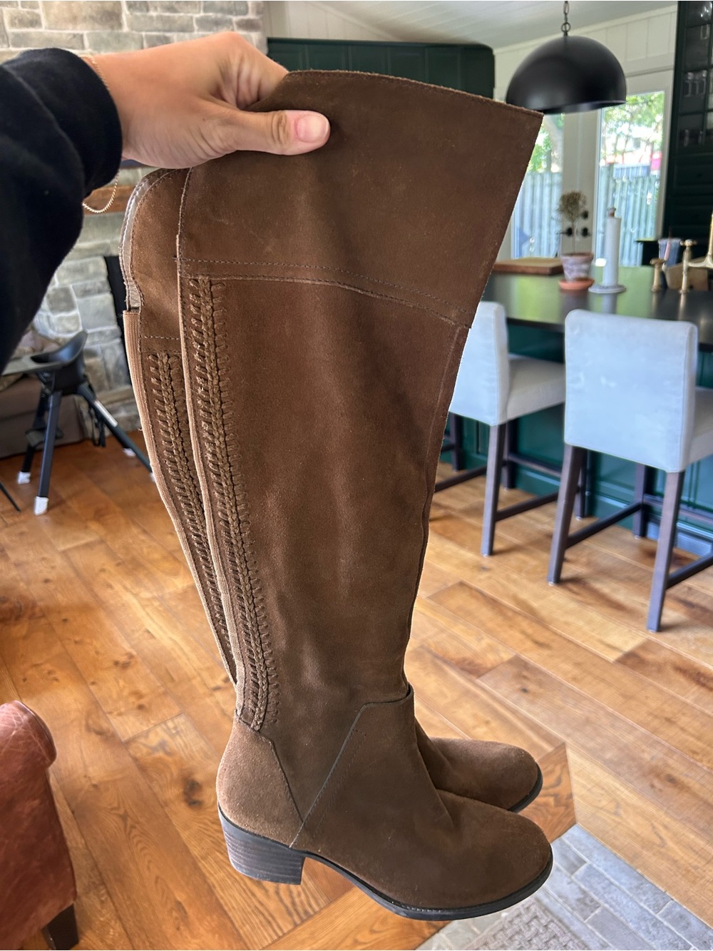 Vince Camuto Brown Suede Over-the-Knee Boots